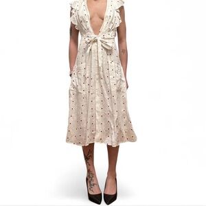 Reformation Polka Dot Linen Dress